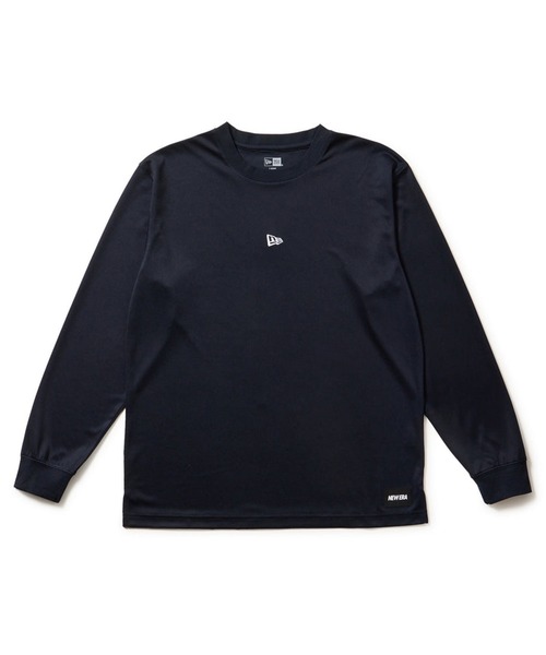 NEW ERA(ニューエラ)の「NEW ERA/ニューエラ バスケットボール 長袖 テック Tシャツ バーチカルロゴ パフォーマンスアパレル ロンT 14674773/14674774/14674775(Tシャツ/カットソー・メンズ・ブラック/ホワイト/ネイビー・L/2XL/XL/M)」の8枚目の写真