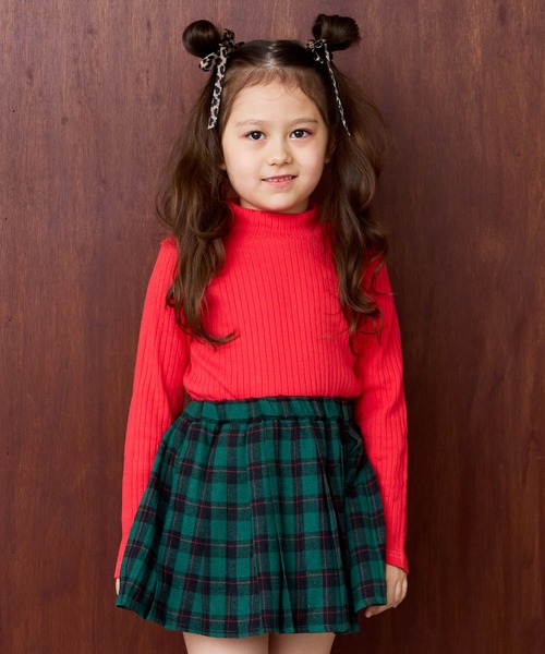 MARKEY'S（マーキーズ）の「裏起毛テレコハイネックトップス（Tシャツ/カットソー・キッズ・ブラック/イエロー/レッド/グレー・100/140/130/120/110/90/150）」の4枚目の写真