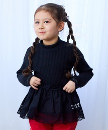 MARKEY'S（マーキーズ）の「裏起毛テレコハイネックトップス（Tシャツ/カットソー・キッズ）」