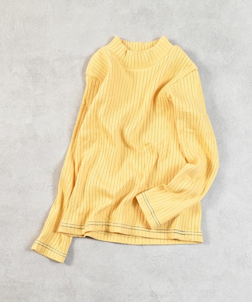 MARKEY'S（マーキーズ）の「裏起毛テレコハイネックトップス（Tシャツ/カットソー・キッズ・ブラック/イエロー/レッド/グレー・100/140/130/120/110/90/150）」の12枚目の写真