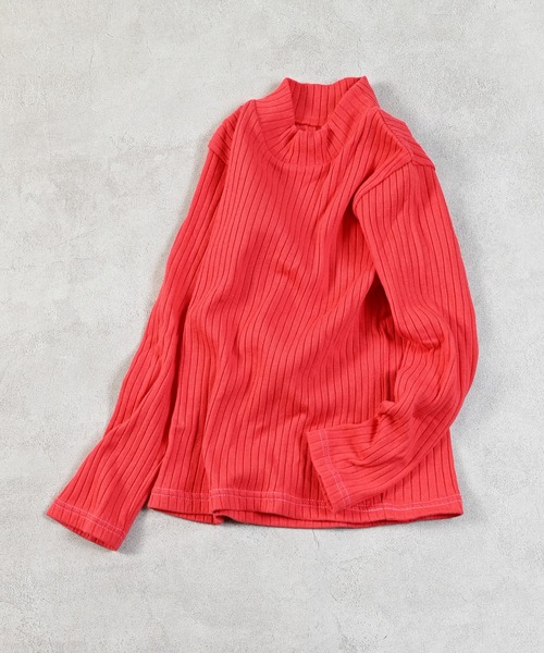 MARKEY'S（マーキーズ）の「裏起毛テレコハイネックトップス（Tシャツ/カットソー・キッズ・ブラック/イエロー/レッド/グレー・100/140/130/120/110/90/150）」の17枚目の写真