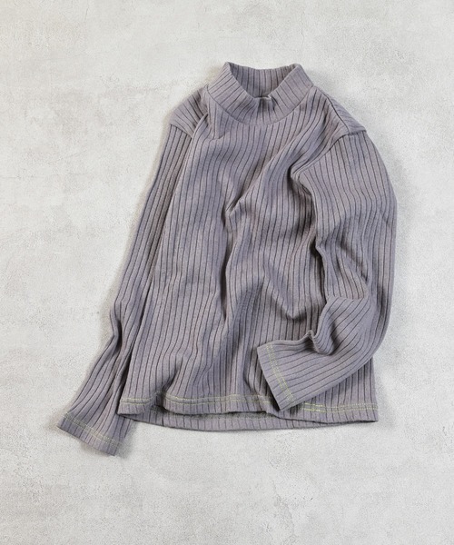 MARKEY'S（マーキーズ）の「裏起毛テレコハイネックトップス（Tシャツ/カットソー・キッズ・ブラック/イエロー/レッド/グレー・100/140/130/120/110/90/150）」の10枚目の写真