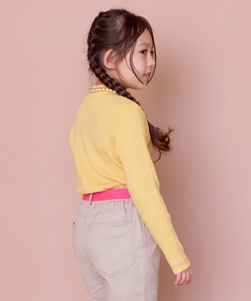 MARKEY'S（マーキーズ）の「裏起毛テレコハイネックトップス（Tシャツ/カットソー・キッズ・ブラック/イエロー/レッド/グレー・100/140/130/120/110/90/150）」の13枚目の写真