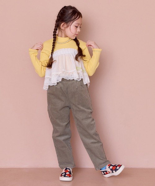 MARKEY'S（マーキーズ）の「裏起毛テレコハイネックトップス（Tシャツ/カットソー・キッズ・ブラック/イエロー/レッド/グレー・100/140/130/120/110/90/150）」の14枚目の写真