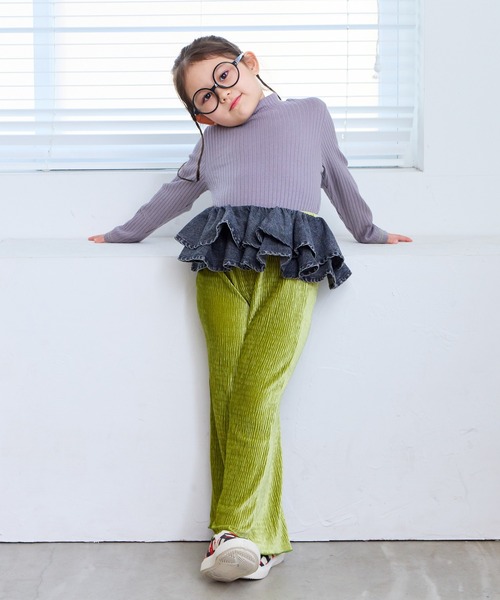 MARKEY'S（マーキーズ）の「裏起毛テレコハイネックトップス（Tシャツ/カットソー・キッズ・ブラック/イエロー/レッド/グレー・100/140/130/120/110/90/150）」の11枚目の写真