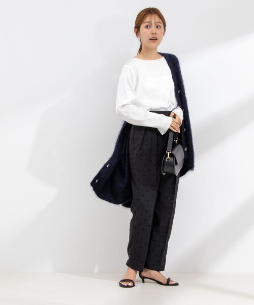 NOLLEY’S(ノーリーズ)の「◇【WEB限定】ウォッシャブルリラックスサテン長袖Tブラウス(シャツ/ブラウス・レディース・ホワイト・38)」の17枚目の写真