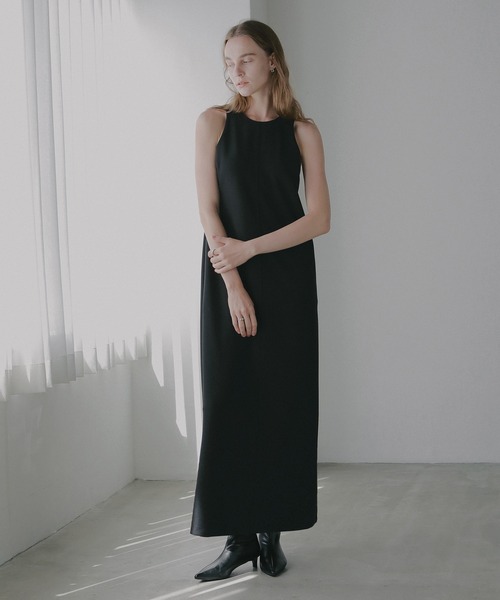 MANOF(マノフ)の「SHORT BLOUSE SET ONE PIECE(ワンピース・レディース・オレンジ/ブラック・M/S)」の2枚目の写真