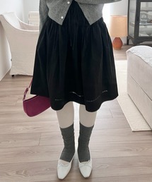 GIUNON | ladder lace gather skirt / ラダーレースギャザースカート(スカート)