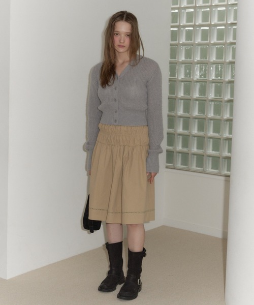 GIUNON(ジウノン)の「ladder lace gather skirt / ラダーレースギャザースカート(スカート・レディース・ベージュ/ブラック/ホワイト・FREE)」の19枚目の写真