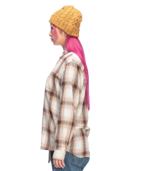 SAKAZEN（サカゼン）の「GLOVE HOUSE オンブレ フランネル チェック シャツ（シャツ/ブラウス・メンズ・ブラック/サックスブルー/ブルー/ホワイト/ベージュ・LL/M/L）」の13枚目の写真