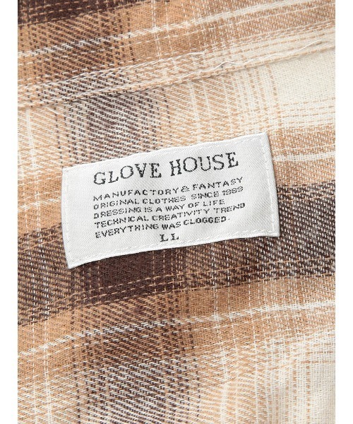 SAKAZEN（サカゼン）の「GLOVE HOUSE オンブレ フランネル チェック シャツ（シャツ/ブラウス・メンズ・ブラック/サックスブルー/ブルー/ホワイト/ベージュ・LL/M/L）」の7枚目の写真