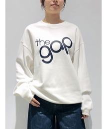 リラックスフィット GAPロゴ クルーネック スウェットシャツ