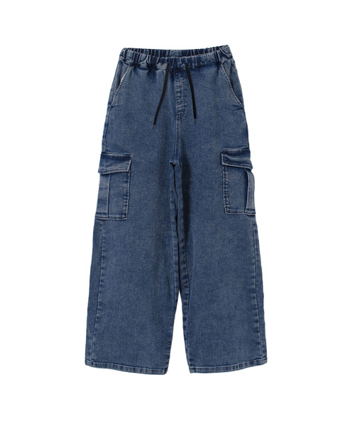 RiCO SUCRE(リコシュクレ)の「ワイドカーゴケミカルデニム(デニムパンツ・キッズ・ブラック/ネイビー・140/150/160)」の12枚目の写真