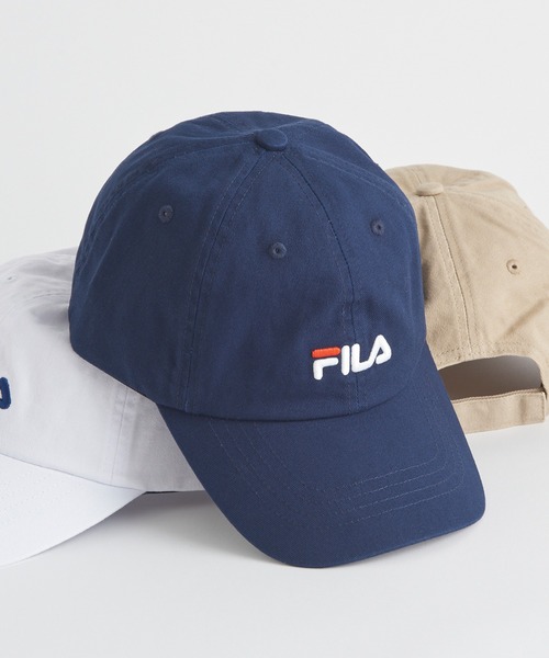 FILA(フィラ)の「【FILA】フィラ FLU COTTON TWILL CAP コットンツイルキャップ 通年つかえる定番アイテム! 洗濯機洗い(キャップ・メンズ・ブラック/ネイビー/ホワイト/ベージュ/オレンジ・FREE)」の4枚目の写真