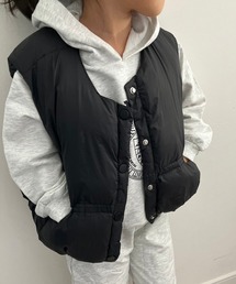 VIBGYOR（ヴィブジョー）の「【kids】オーバーシルエット中綿ベスト(CZ)（ベスト）」