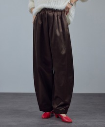 SALON adam et rope' | サテンフェードイージーカーヴィーパンツ(その他パンツ)