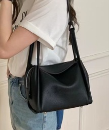 Anchor Smith（アンカー スミス）の「【NuNuNa】合成皮革 ハンドルデザイン ミニショルダーバッグ（ショルダーバッグ）」