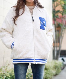 Bling Leads（ブリングリーズ）の「【RES】【Bling leads】ボアスタジアムジャンパー（スタジャン）」