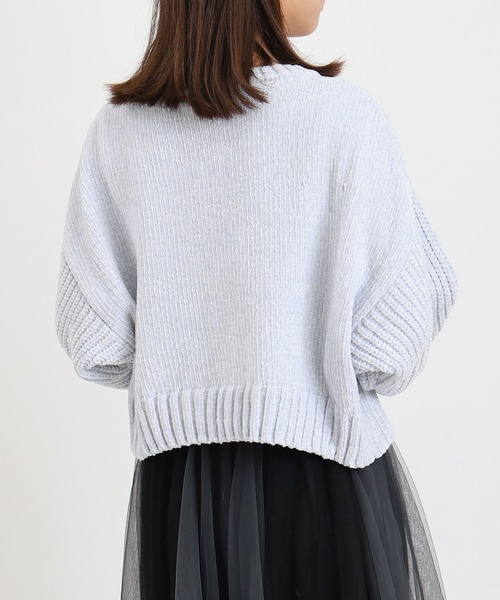 ASTORIA ODIER（アストリアオディール）の「ベロアモールアソートボタンカーディガン（カーディガン/ボレロ・レディース・ブラック/サックスブルー/ピンクベージュ/ホワイト・MEDIUM）」の15枚目の写真