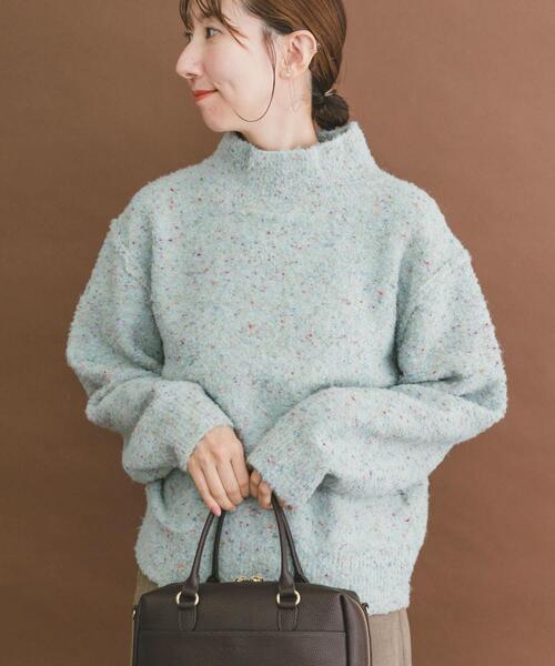 ITEMS URBANRESEARCH（アイテムズ アーバンリサーチ）の「シャーベットカラーハイネックニット（ニット/セーター・レディース・レッド系その他/ブラウン/ミント・FREE）」の2枚目の写真