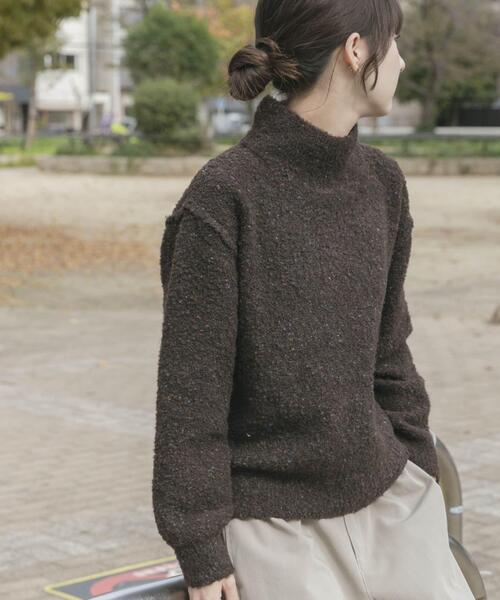 ITEMS URBANRESEARCH（アイテムズ アーバンリサーチ）の「シャーベットカラーハイネックニット（ニット/セーター・レディース・レッド系その他/ブラウン/ミント・FREE）」の13枚目の写真