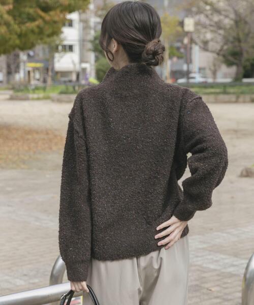 ITEMS URBANRESEARCH（アイテムズ アーバンリサーチ）の「シャーベットカラーハイネックニット（ニット/セーター・レディース・レッド系その他/ブラウン/ミント・FREE）」の16枚目の写真