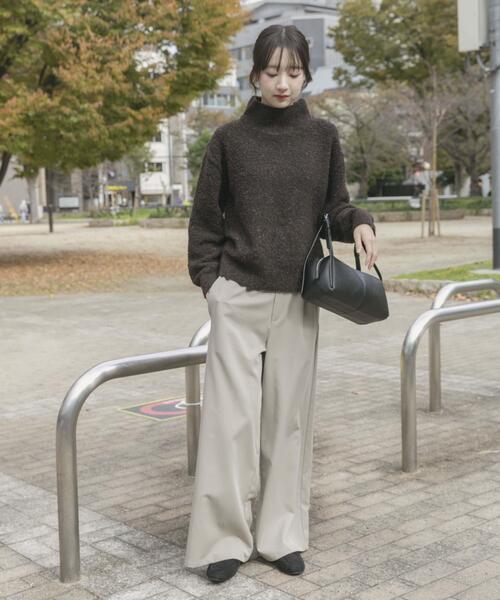 ITEMS URBANRESEARCH（アイテムズ アーバンリサーチ）の「シャーベットカラーハイネックニット（ニット/セーター・レディース・レッド系その他/ブラウン/ミント・FREE）」の17枚目の写真