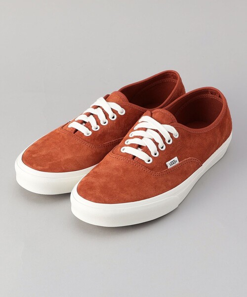 VANS(バンズ)の「<MENS>VANS(ヴァンズ)オーセンティックスウェード(スニーカー・メンズ・オレンジ・26cm/29cm/28.5cm/28cm/27.5cm/27cm/26.5cm)」の2枚目の写真