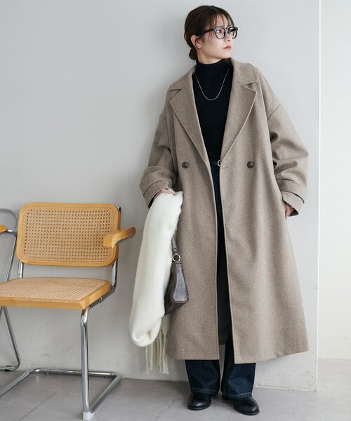 チェスターコート ロングコート値下げしました セール】【WEB限定】ダブルロングコート（チェスターコート）｜DISCOAT
