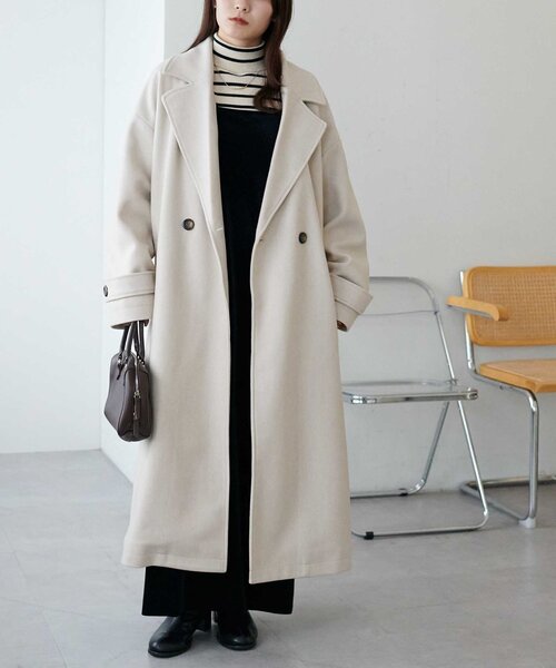 セール】【WEB限定】ダブルロングコート（チェスターコート）｜DISCOAT