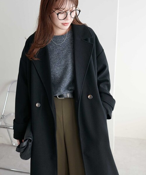 セール】【WEB限定】ダブルロングコート（チェスターコート）｜DISCOAT