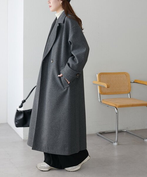 セール】【WEB限定】ダブルロングコート（チェスターコート）｜DISCOAT