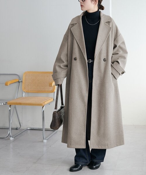 セール】【WEB限定】ダブルロングコート（チェスターコート）｜DISCOAT