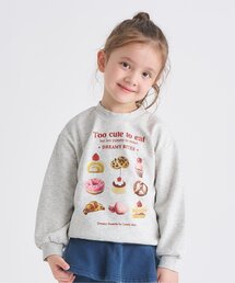 apres les cours(アプレレクール)の【ジュニア対応】GIRLS転写モチーフトレーナー(スウェット)