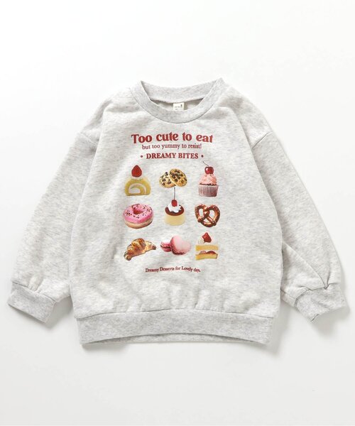 apres les cours（アプレレクール）の「【ジュニア対応】GIRLS転写モチーフトレーナー（スウェット・キッズ・サックスブルー/アイボリー/ピンク・80/90/100/110/120/130/140）」の14枚目の写真