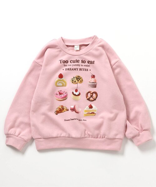 apres les cours（アプレレクール）の「【ジュニア対応】GIRLS転写モチーフトレーナー（スウェット・キッズ・サックスブルー/アイボリー/ピンク・80/90/100/110/120/130/140）」の15枚目の写真