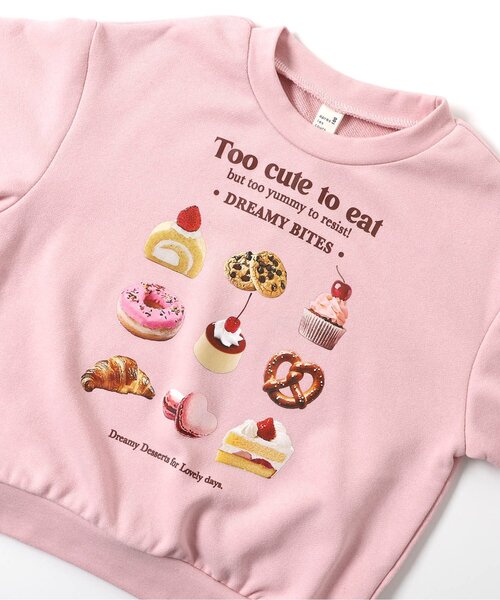 apres les cours（アプレレクール）の「【ジュニア対応】GIRLS転写モチーフトレーナー（スウェット・キッズ・サックスブルー/アイボリー/ピンク・80/90/100/110/120/130/140）」の18枚目の写真