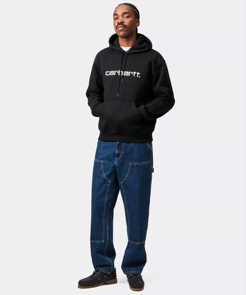 Carhartt WIP(カーハートダブリューアイピー)の「Carhartt WIP/カーハートダブリューアイピー HOODED CARHARTT SWEAT パーカー/プルオーバー フロント刺繍 I030547(パーカー・メンズ・ダークブラウン/ダークネイビー/グレー/ブラック・S/XL/L/M)」の7枚目の写真