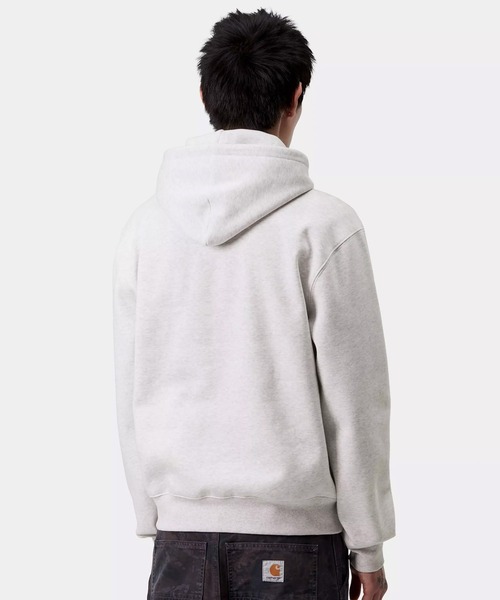 Carhartt WIP(カーハートダブリューアイピー)の「Carhartt WIP/カーハートダブリューアイピー HOODED CARHARTT SWEAT パーカー/プルオーバー フロント刺繍 I030547(パーカー・メンズ・ダークブラウン/ダークネイビー/グレー/ブラック・S/XL/L/M)」の10枚目の写真