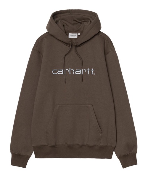 Carhartt WIP(カーハートダブリューアイピー)の「Carhartt WIP/カーハートダブリューアイピー HOODED CARHARTT SWEAT パーカー/プルオーバー フロント刺繍 I030547(パーカー・メンズ・ダークブラウン/ダークネイビー/グレー/ブラック・S/XL/L/M)」の16枚目の写真