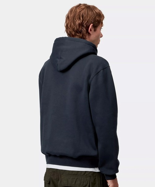 Carhartt WIP(カーハートダブリューアイピー)の「Carhartt WIP/カーハートダブリューアイピー HOODED CARHARTT SWEAT パーカー/プルオーバー フロント刺繍 I030547(パーカー・メンズ・ダークブラウン/ダークネイビー/グレー/ブラック・S/XL/L/M)」の18枚目の写真