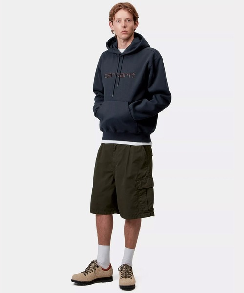 Carhartt WIP(カーハートダブリューアイピー)の「Carhartt WIP/カーハートダブリューアイピー HOODED CARHARTT SWEAT パーカー/プルオーバー フロント刺繍 I030547(パーカー・メンズ・ダークブラウン/ダークネイビー/グレー/ブラック・S/XL/L/M)」の19枚目の写真