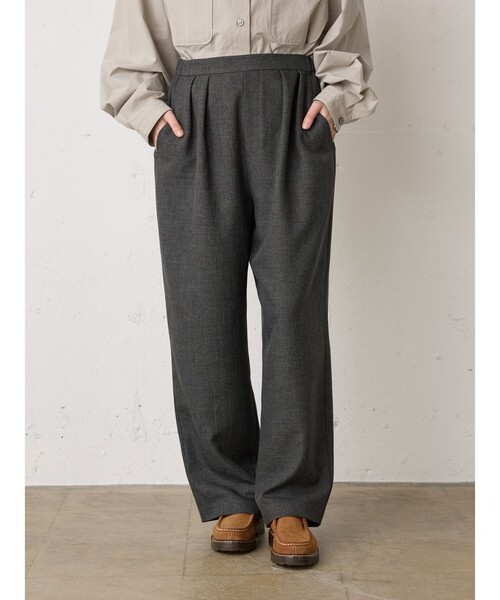 MidiUmi(ミディウミ)の「MidiUmi ワイドスラックスパンツ(その他パンツ・レディース・ブラウン/ブルー系その他/グレー・FREE)」の21枚目の写真