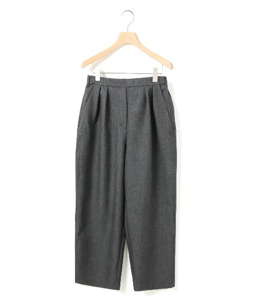 MidiUmi(ミディウミ)の「MidiUmi ワイドスラックスパンツ(その他パンツ・レディース・ブラウン/ブルー系その他/グレー・FREE)」の2枚目の写真