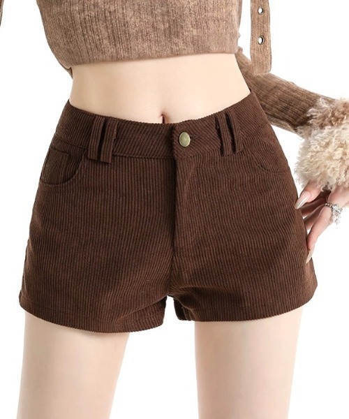 SHEENA(シーナ)の「コーデュロイショートパンツ(その他パンツ・レディース・ブラック/ブラウン/キャメル・M)」の15枚目の写真