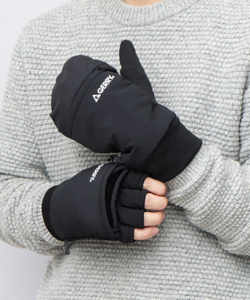 セール】中綿入り 2WAY ダウン フードミトングローブ 手袋 ダイレクト