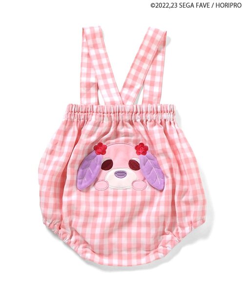 apres les cours(アプレレクール)の「WEB限定お茶犬サスペンダー付ベビーブルマ(その他ベビーウェア・キッズ・グリーン/ピンク・70/80)」の5枚目の写真