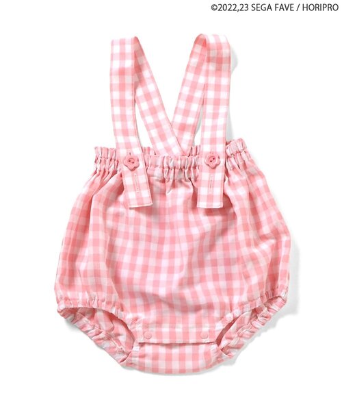 apres les cours(アプレレクール)の「WEB限定お茶犬サスペンダー付ベビーブルマ(その他ベビーウェア・キッズ・グリーン/ピンク・70/80)」の6枚目の写真