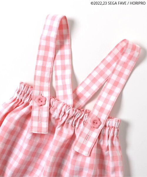 apres les cours(アプレレクール)の「WEB限定お茶犬サスペンダー付ベビーブルマ(その他ベビーウェア・キッズ・グリーン/ピンク・70/80)」の12枚目の写真