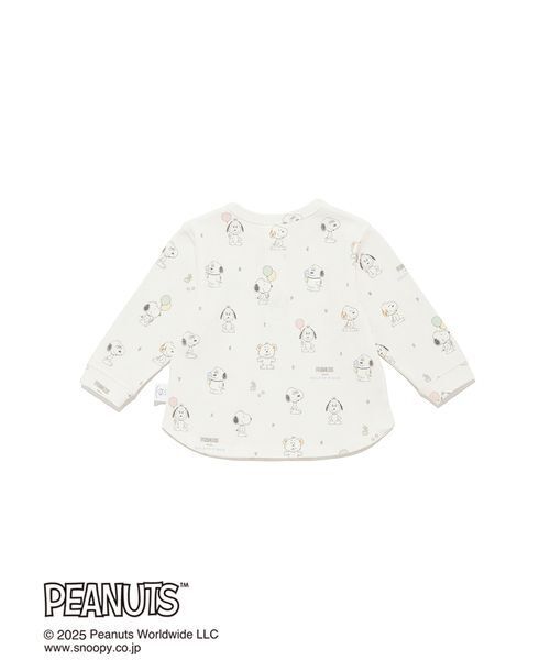 gelato pique(ジェラートピケ)の「【PEANUTS PUPPIES】【BABY】総柄プルオーバー(ベビーパジャマ/スリーパー・キッズ・クリーム・80)」の6枚目の写真